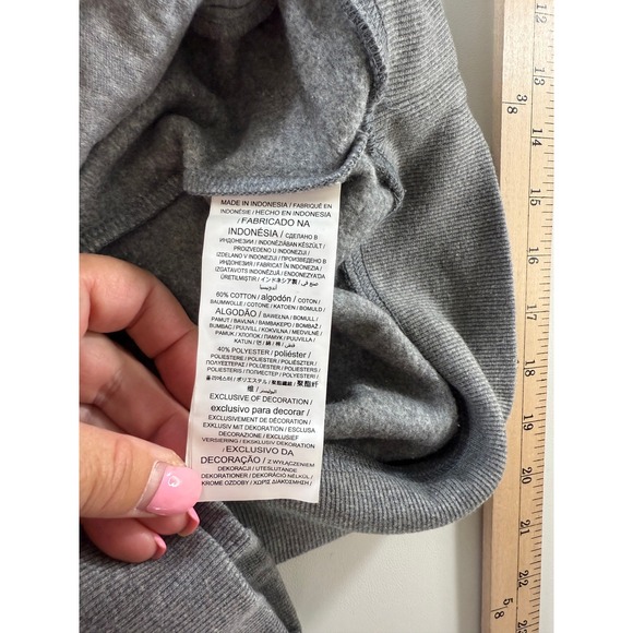 Captivating Boise State Broncos Hoodie Sweatshirt Stitched Grey Womens Large NWT - Picture 6 of 7